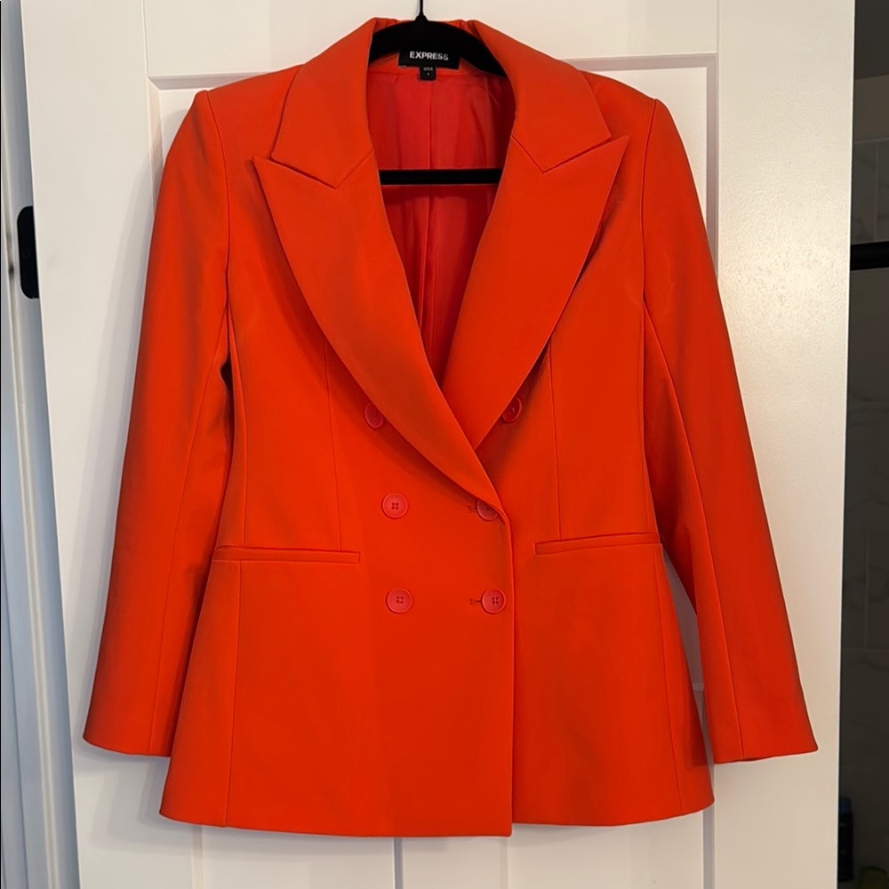 Express Women's Orange Blazer